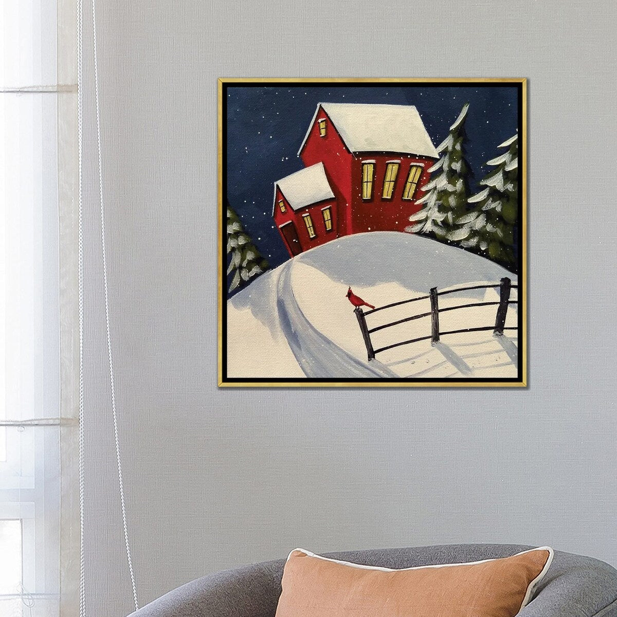 iCanvas "Cardinal Blessing" by Debbie Criswell Framed