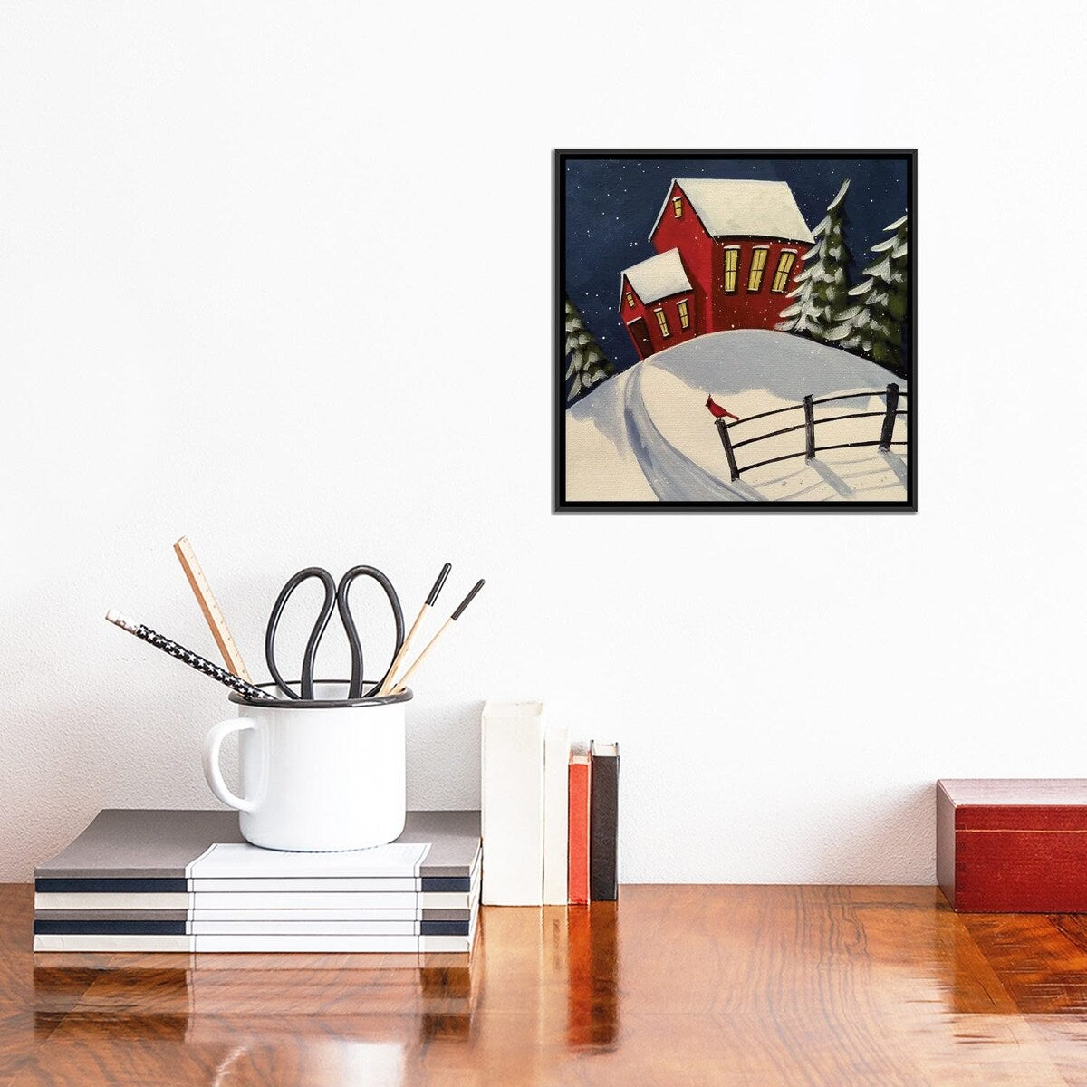 iCanvas "Cardinal Blessing" by Debbie Criswell Framed