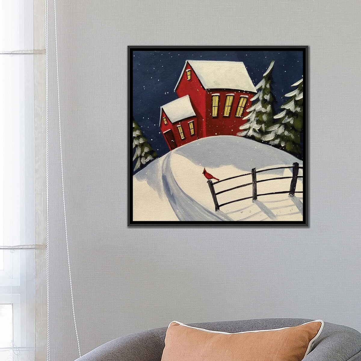 iCanvas "Cardinal Blessing" by Debbie Criswell Framed