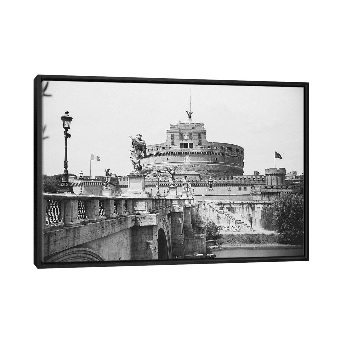 iCanvas "Castel Sant'Angelo" by A Carousel Wandering Framed Canvas Print