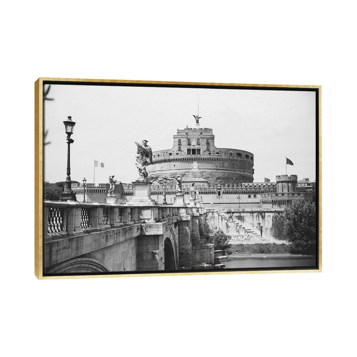 iCanvas "Castel Sant'Angelo" by A Carousel Wandering Framed Canvas Print