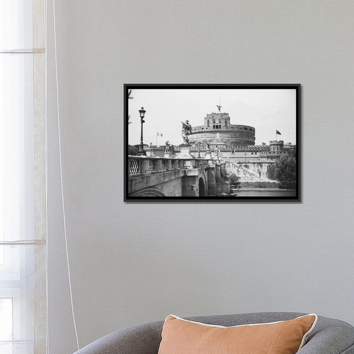 iCanvas "Castel Sant'Angelo" by A Carousel Wandering Framed Canvas Print