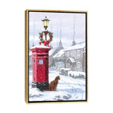 iCanvas "Cat And Postbox" by The Macneil Studio Framed