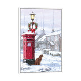 iCanvas "Cat And Postbox" by The Macneil Studio Framed