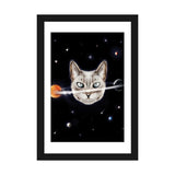 iCanvas "Cat Planet I" by Henrique Nobrega
