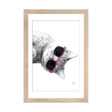 iCanvas "Cat With Purple Sunglasses" by Printable Lisa's Pets