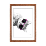 iCanvas "Cat With Purple Sunglasses" by Printable Lisa's Pets