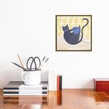 iCanvas "Cat With Wool" by Sian Summerhayes Framed