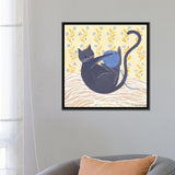 iCanvas "Cat With Wool" by Sian Summerhayes Framed