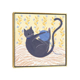 iCanvas "Cat With Wool" by Sian Summerhayes Framed