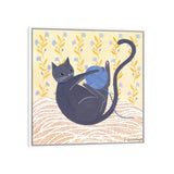 iCanvas "Cat With Wool" by Sian Summerhayes Framed