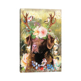 iCanvas "Chesapeake Bay Retriever And Goldfinch" by Nobility Dogs Canvas Print