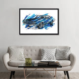 iCanvas "Chevelle SS 1970" by Frank Banda Framed