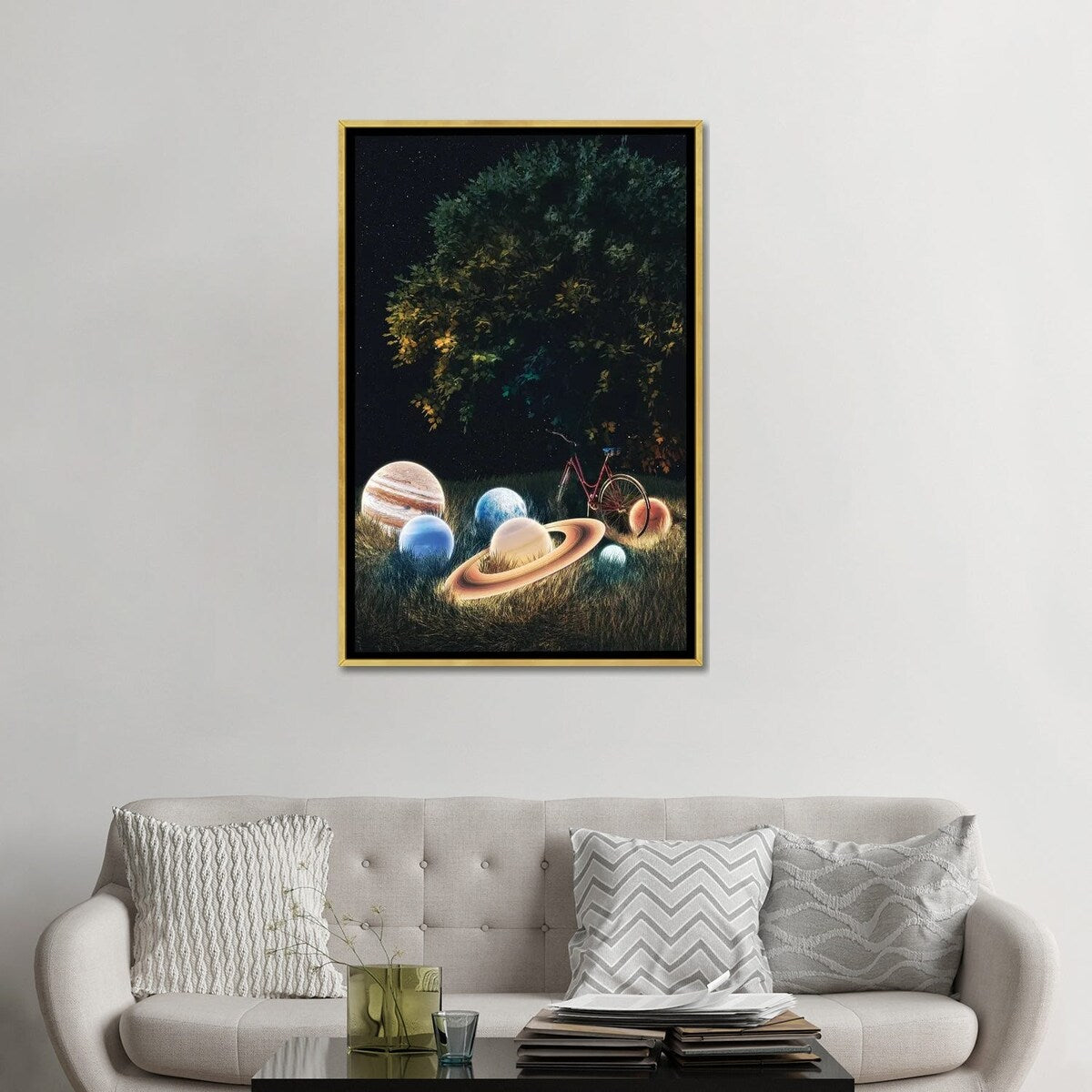 iCanvas "Chilling With Homies" by Karabanka Framed