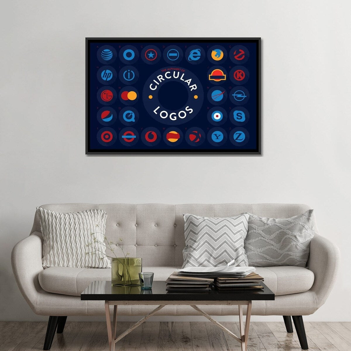 iCanvas "Circular" by Stephen Wildish Framed
