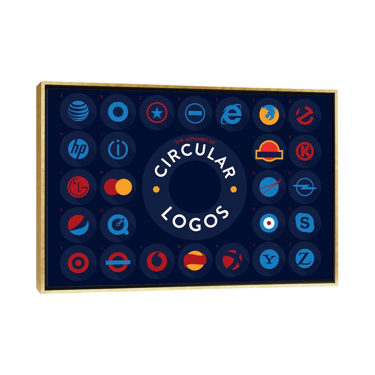 iCanvas "Circular" by Stephen Wildish Framed