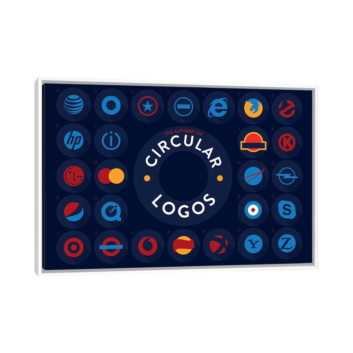 iCanvas "Circular" by Stephen Wildish Framed