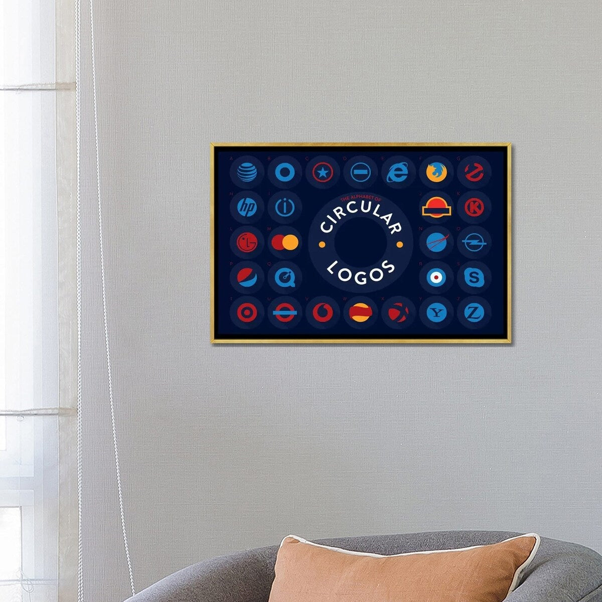 iCanvas "Circular" by Stephen Wildish Framed