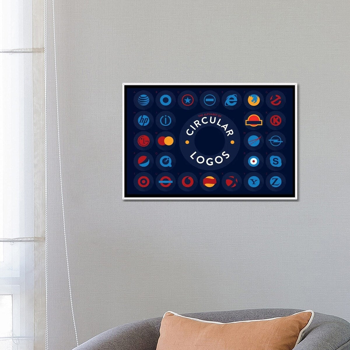 iCanvas "Circular" by Stephen Wildish Framed