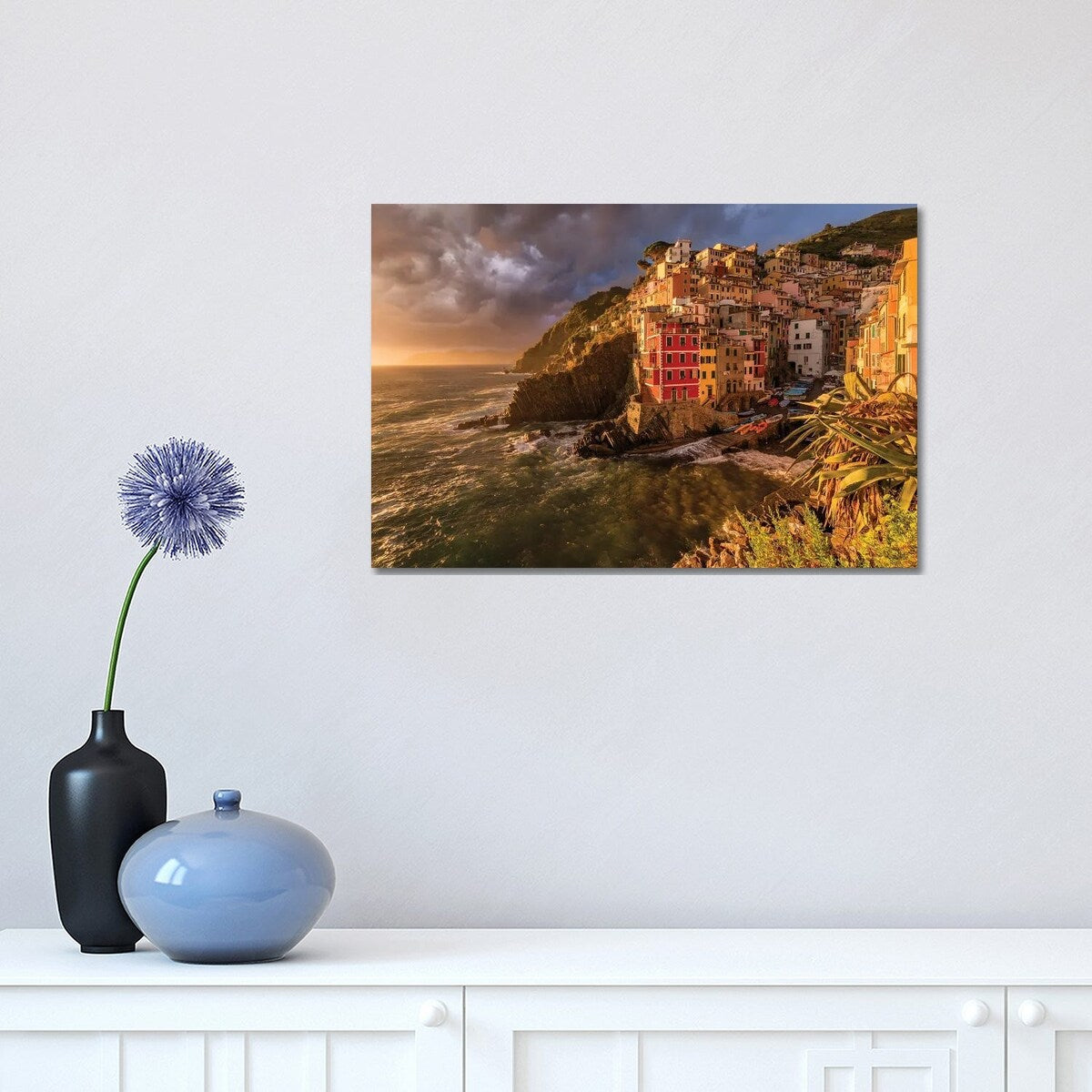iCanvas "Climatic Roller Coaster (Le Cinque Terre, Italy)" by Chano Sanchez Canvas Print
