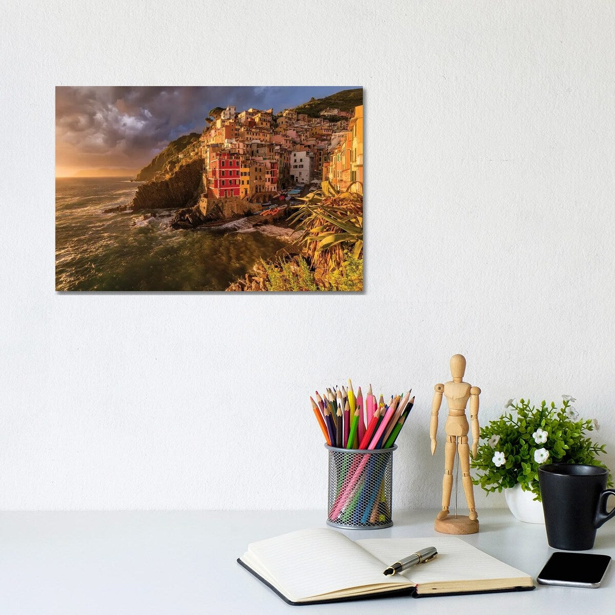 iCanvas "Climatic Roller Coaster (Le Cinque Terre, Italy)" by Chano Sanchez Canvas Print