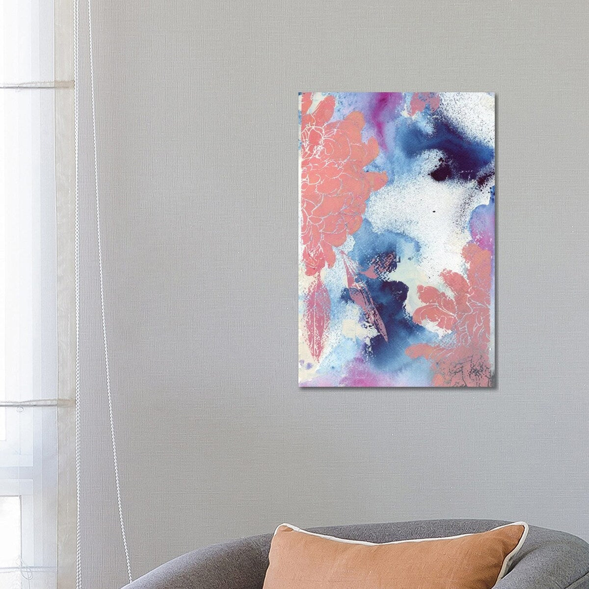 iCanvas "Cloudy Dahlias II" by Andrea Kosar Canvas Print