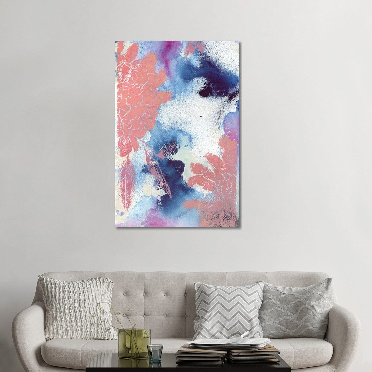 iCanvas "Cloudy Dahlias II" by Andrea Kosar Canvas Print