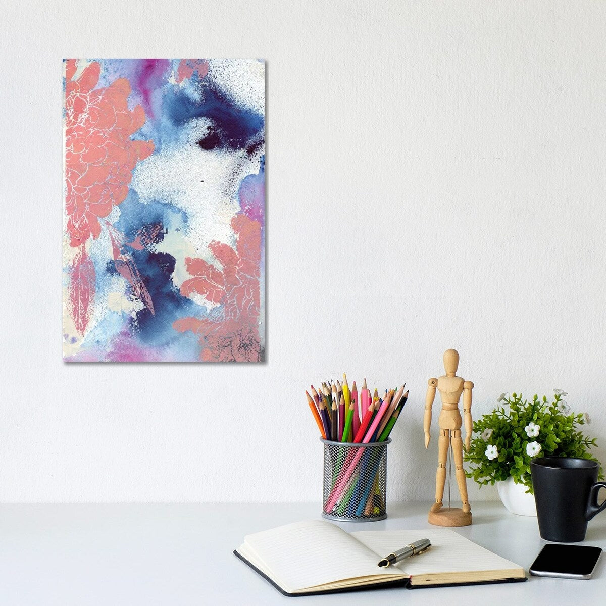 iCanvas "Cloudy Dahlias II" by Andrea Kosar Canvas Print