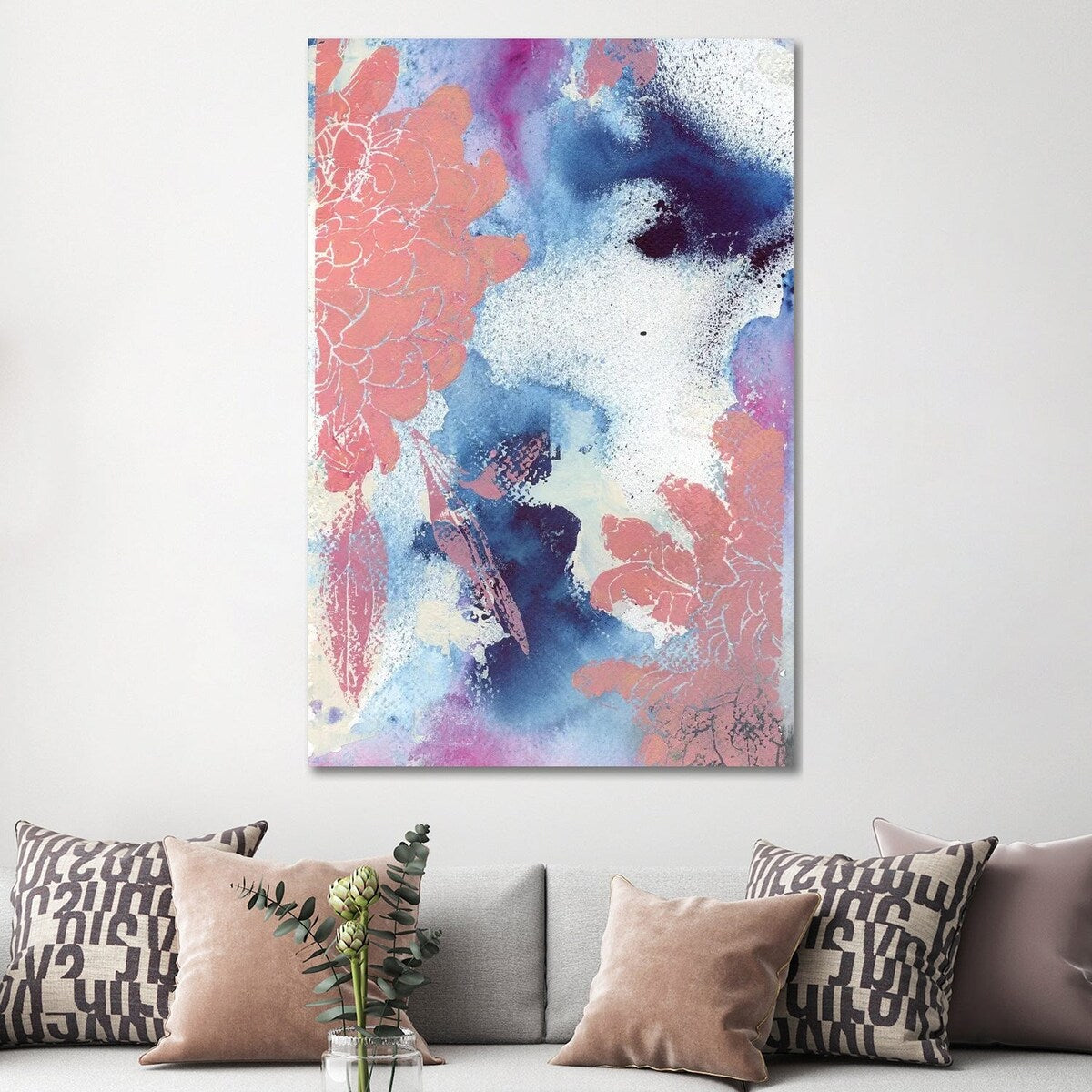 iCanvas "Cloudy Dahlias II" by Andrea Kosar Canvas Print