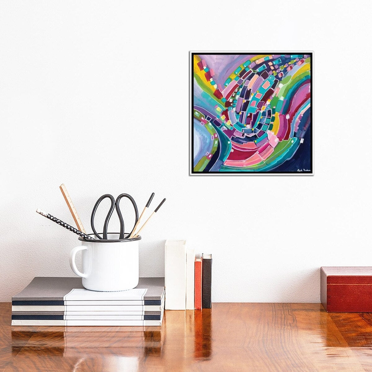 iCanvas "Coastal Tide" by Leah Nadeau Framed Canvas Print