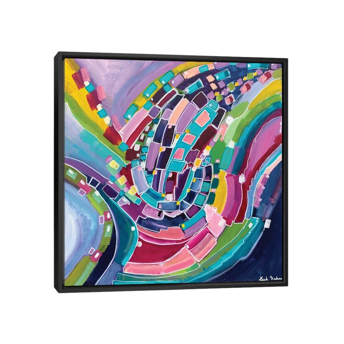 iCanvas "Coastal Tide" by Leah Nadeau Framed Canvas Print