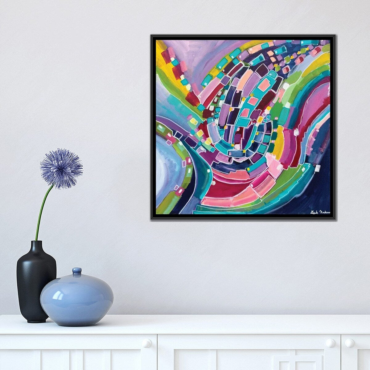 iCanvas "Coastal Tide" by Leah Nadeau Framed Canvas Print
