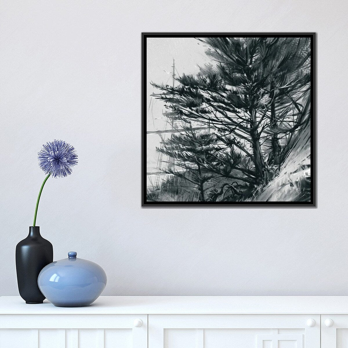 iCanvas "Coastal Tree III" by Vlad Mel Framed Canvas Print