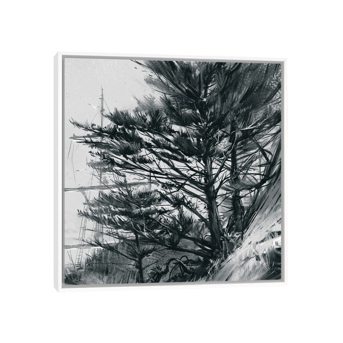 iCanvas "Coastal Tree III" by Vlad Mel Framed Canvas Print
