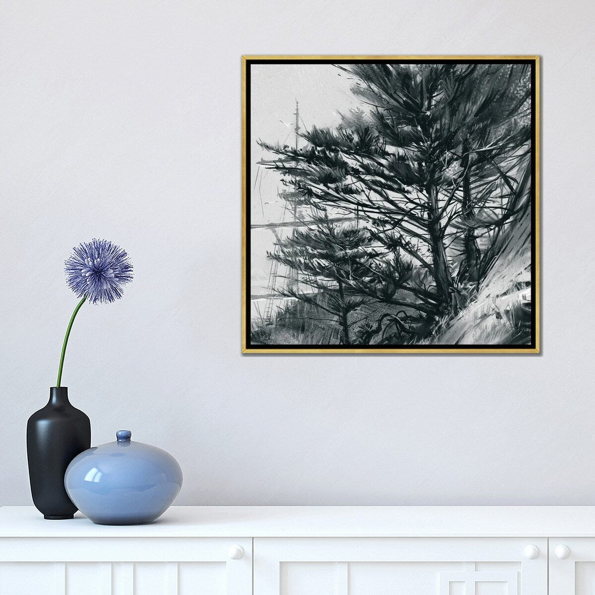 iCanvas "Coastal Tree III" by Vlad Mel Framed Canvas Print