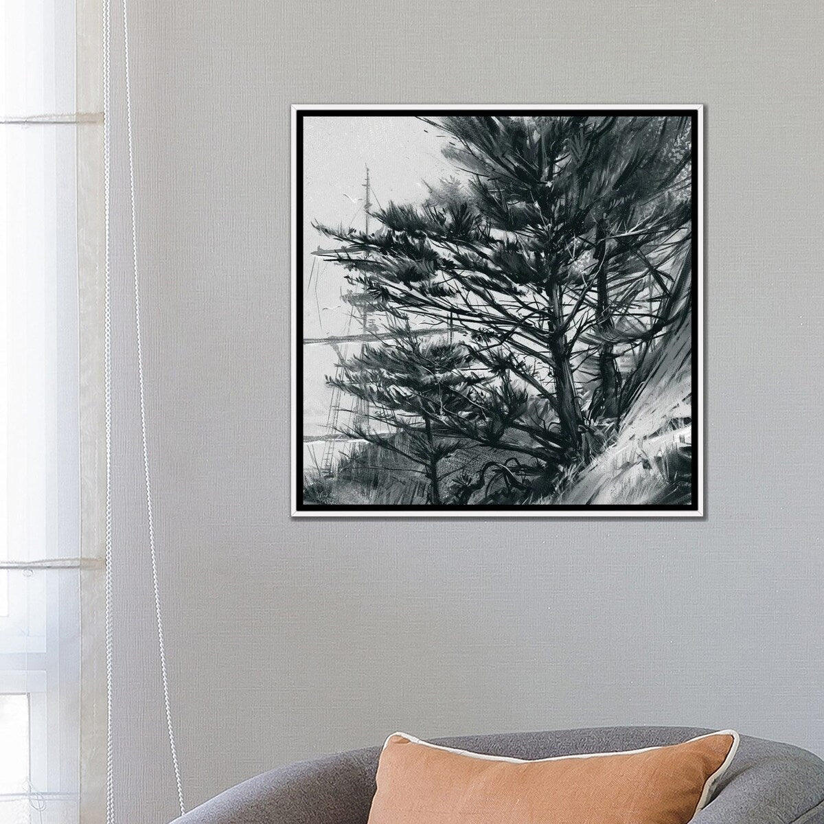 iCanvas "Coastal Tree III" by Vlad Mel Framed Canvas Print