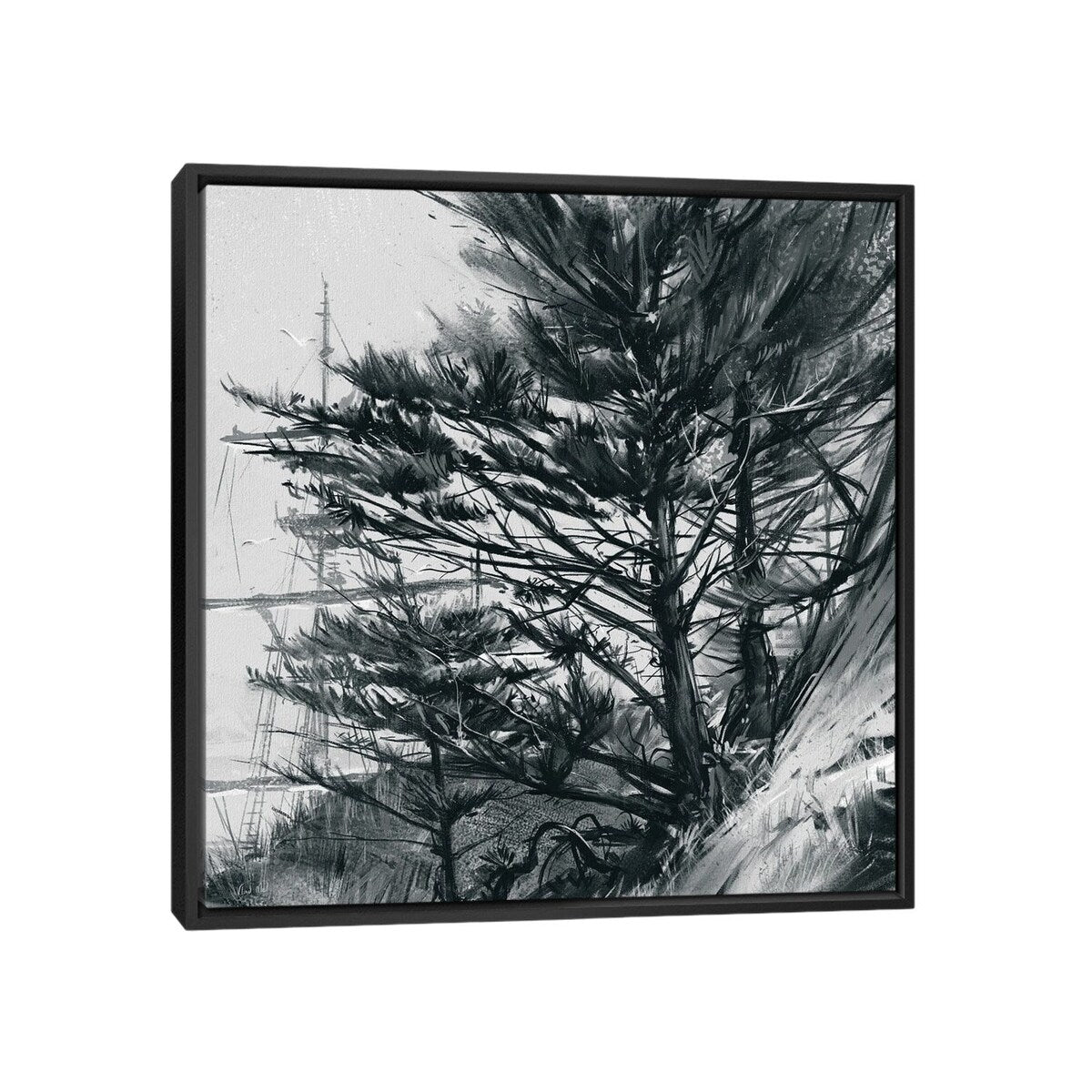 iCanvas "Coastal Tree III" by Vlad Mel Framed Canvas Print
