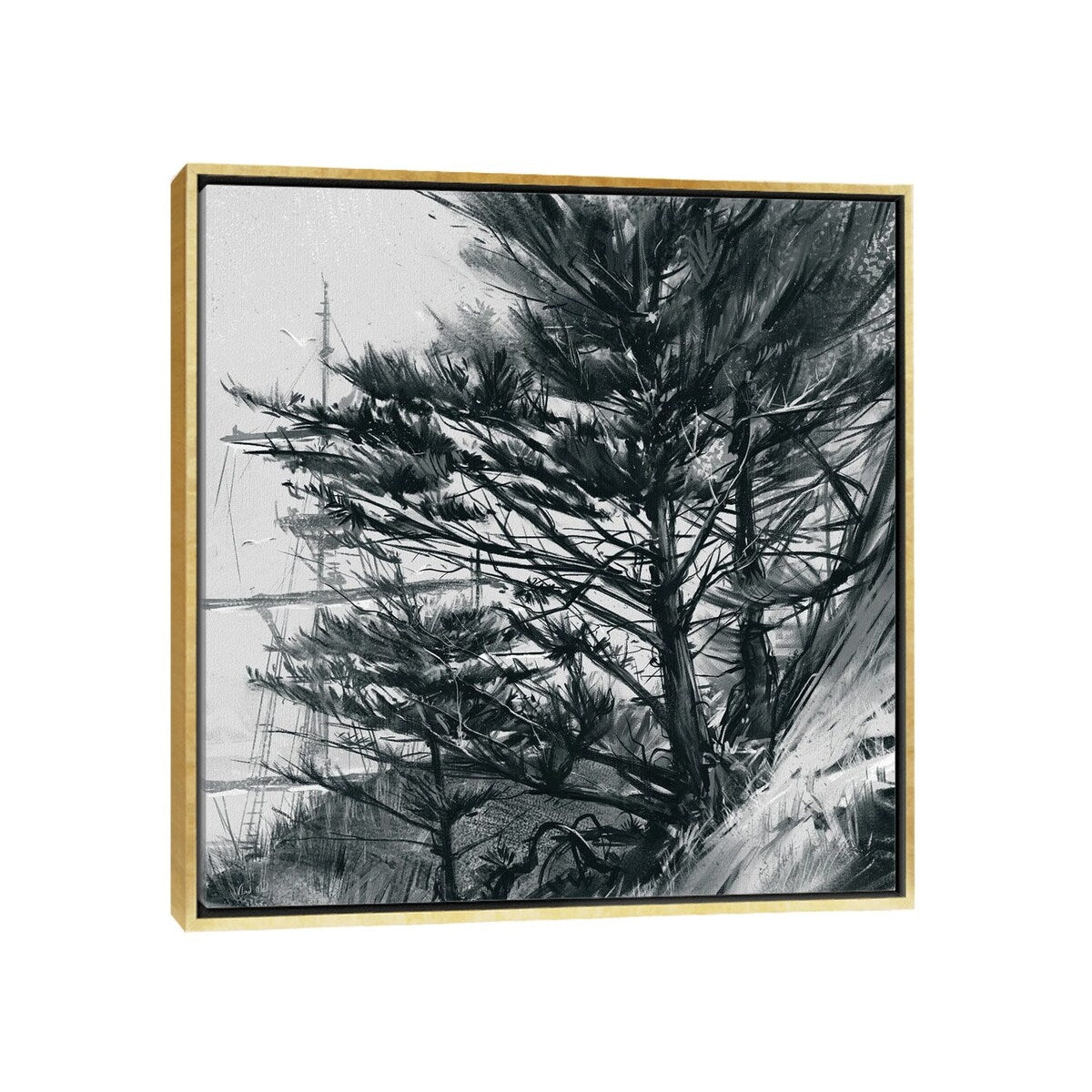 iCanvas "Coastal Tree III" by Vlad Mel Framed Canvas Print