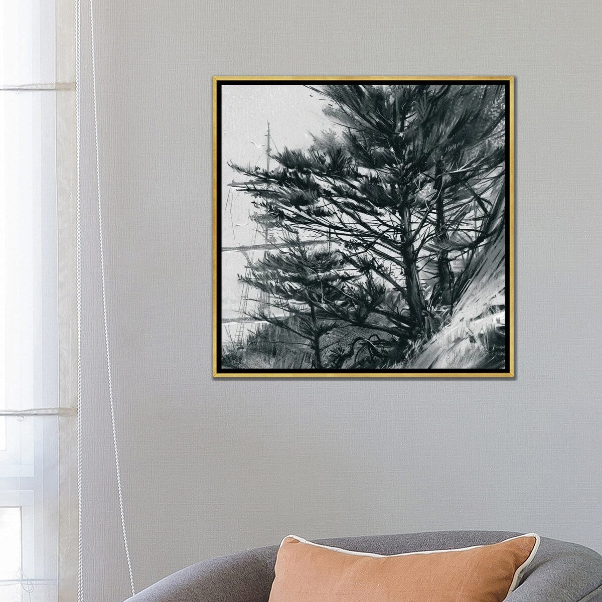 iCanvas "Coastal Tree III" by Vlad Mel Framed Canvas Print
