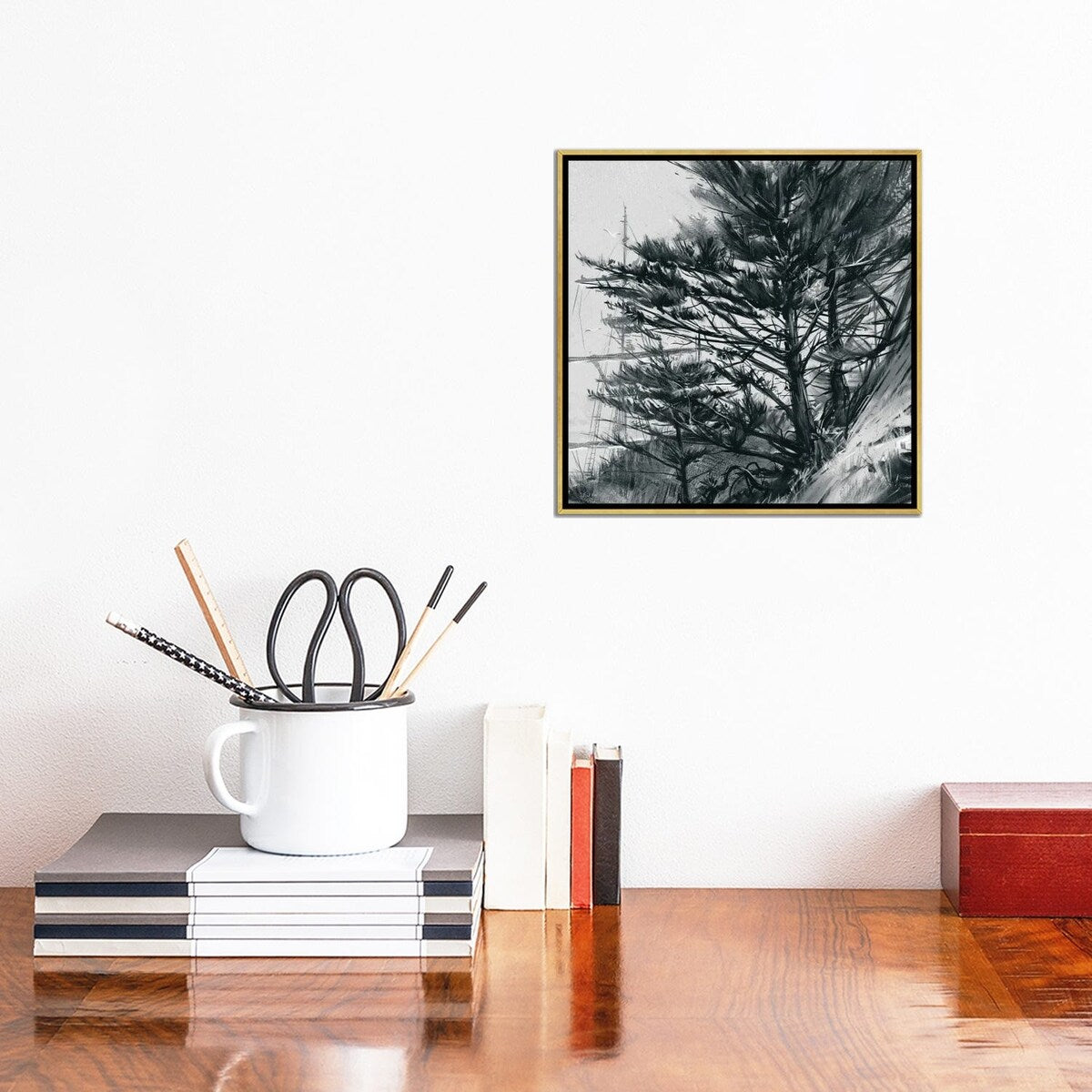 iCanvas "Coastal Tree III" by Vlad Mel Framed Canvas Print