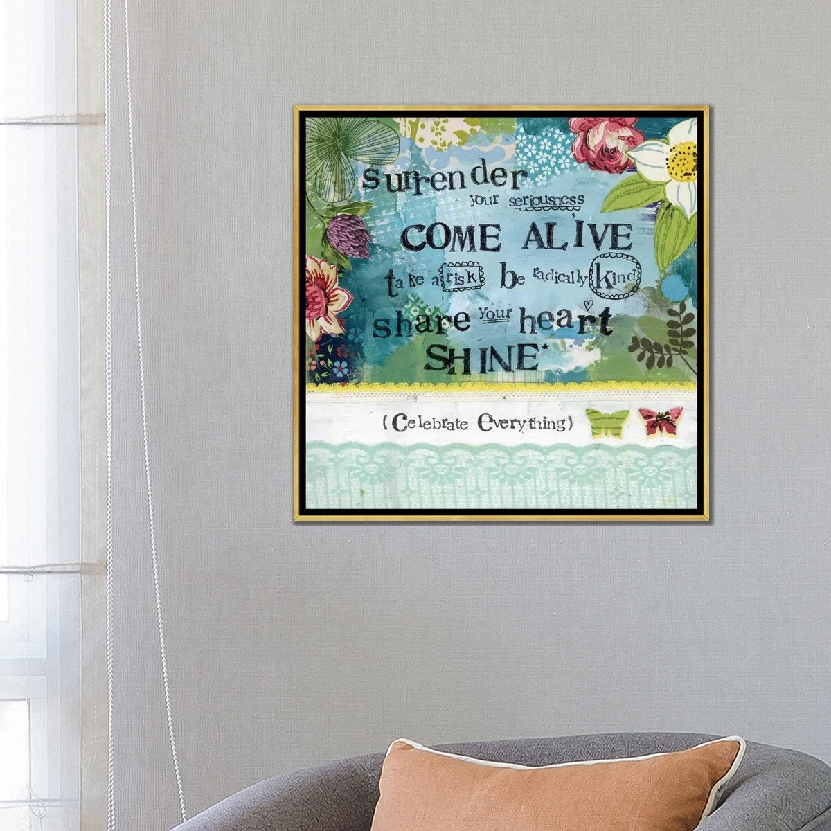 iCanvas "Come Alive" by Kelly Rae Roberts Framed Canvas Print