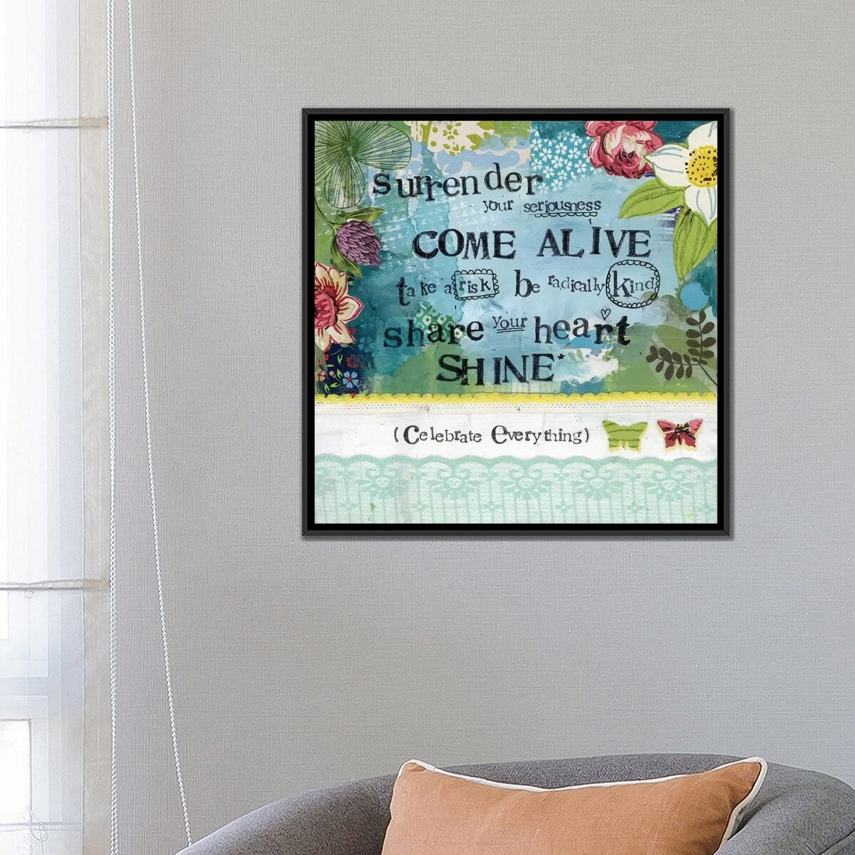 iCanvas "Come Alive" by Kelly Rae Roberts Framed Canvas Print
