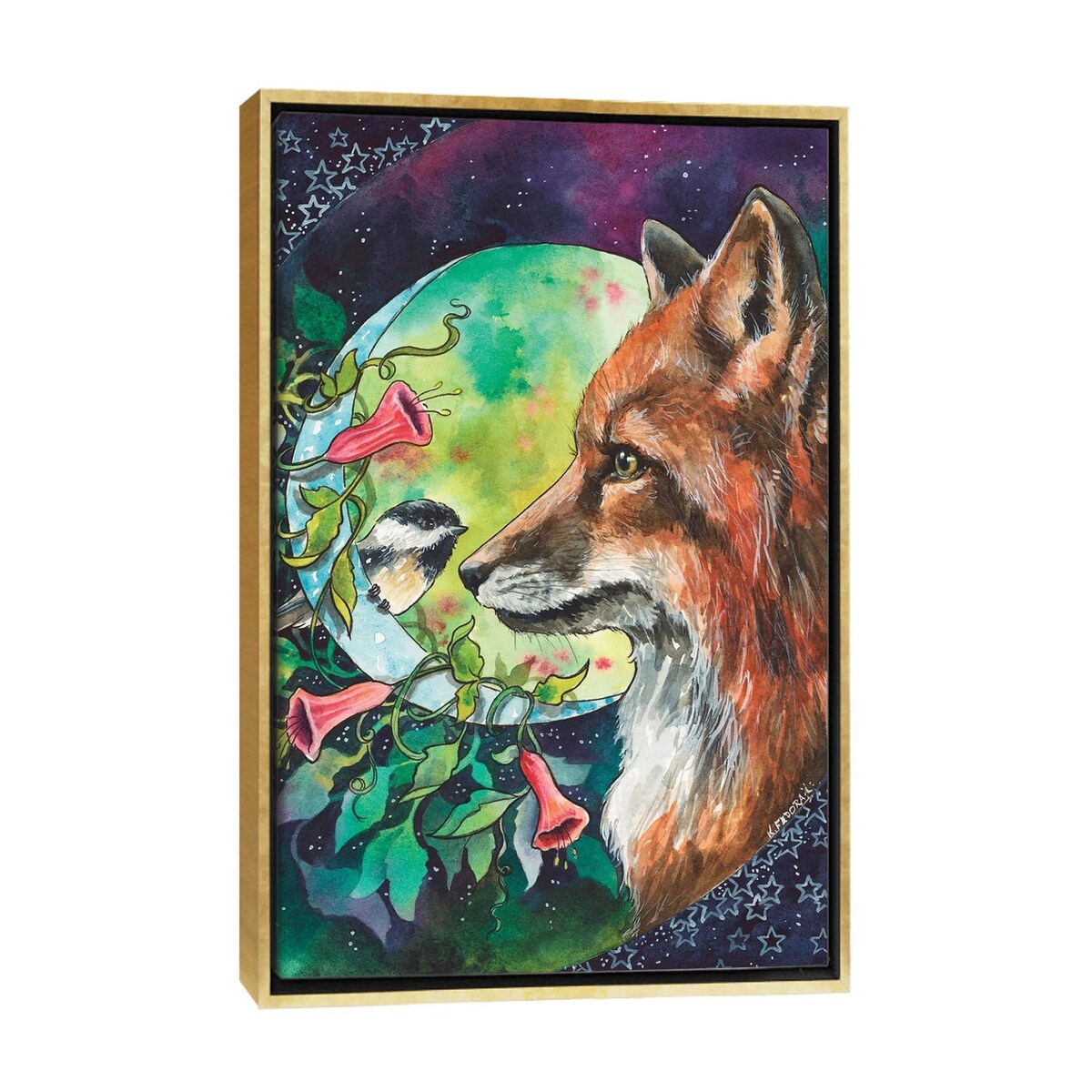 iCanvas "Confidants" by Kat Fedora Framed Canvas Print