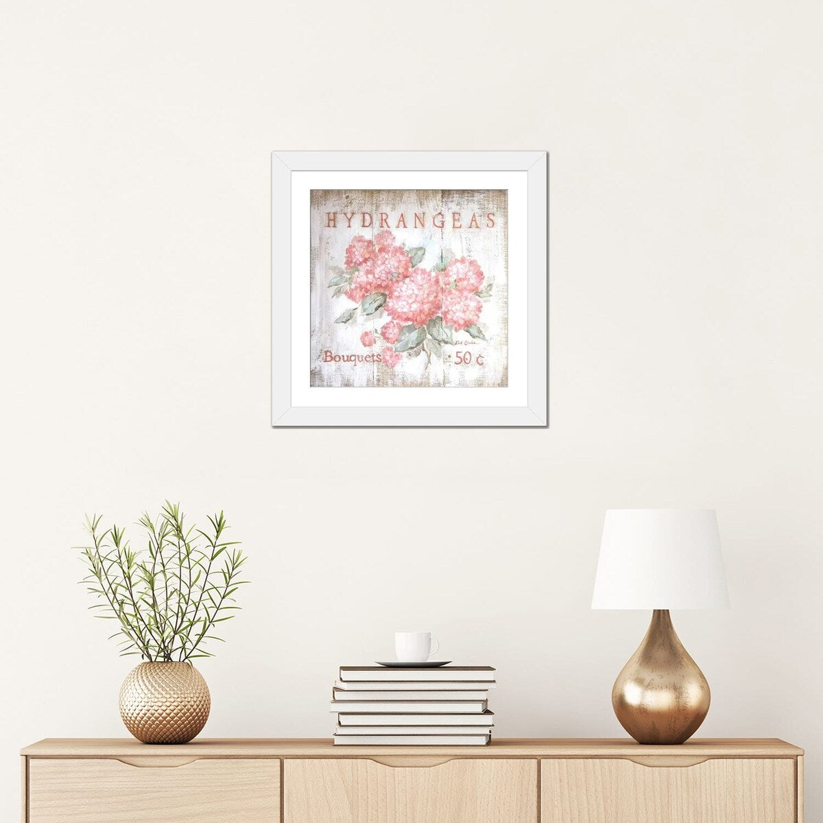 iCanvas "Coral Hydrangeas" by Debi Coules