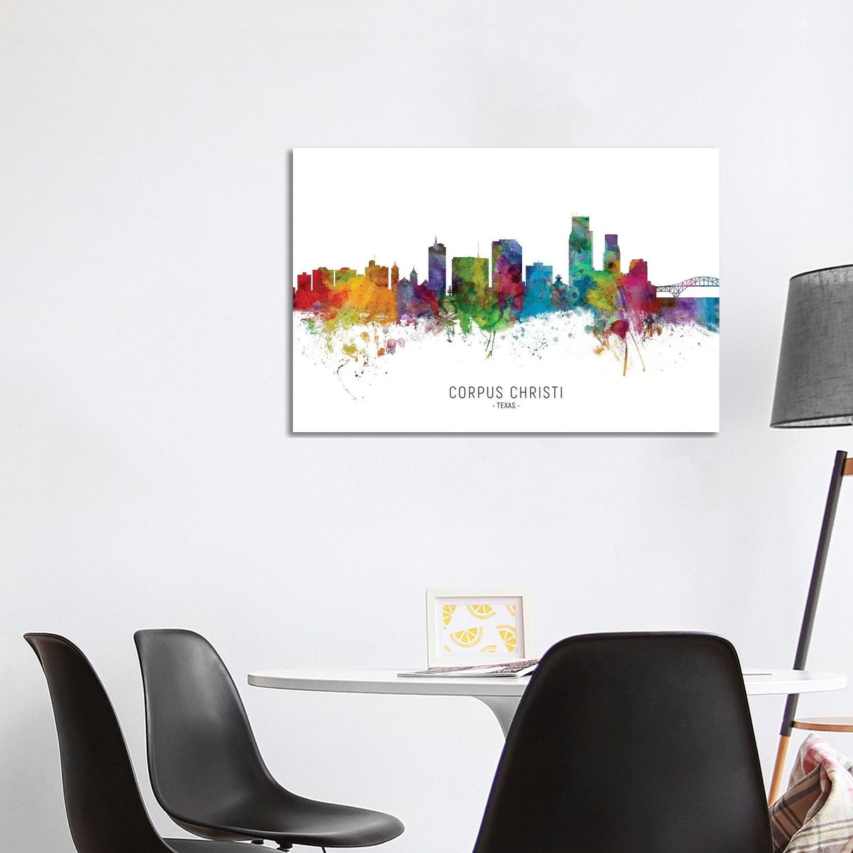 iCanvas "Corpus Christi Texas Skyline" by Michael Tompsett Canvas Print