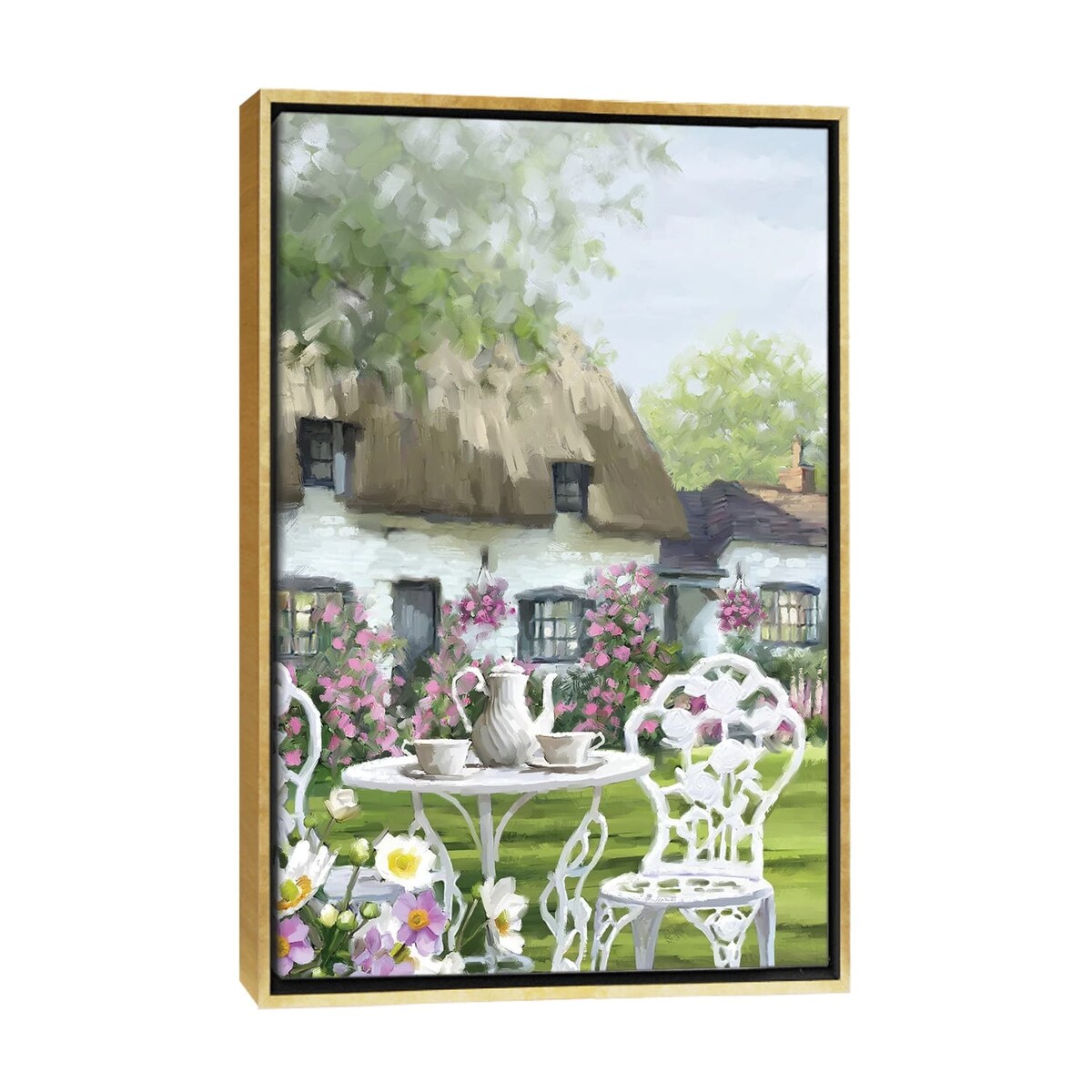 iCanvas "Cottage" by The Macneil Studio Framed Canvas Print
