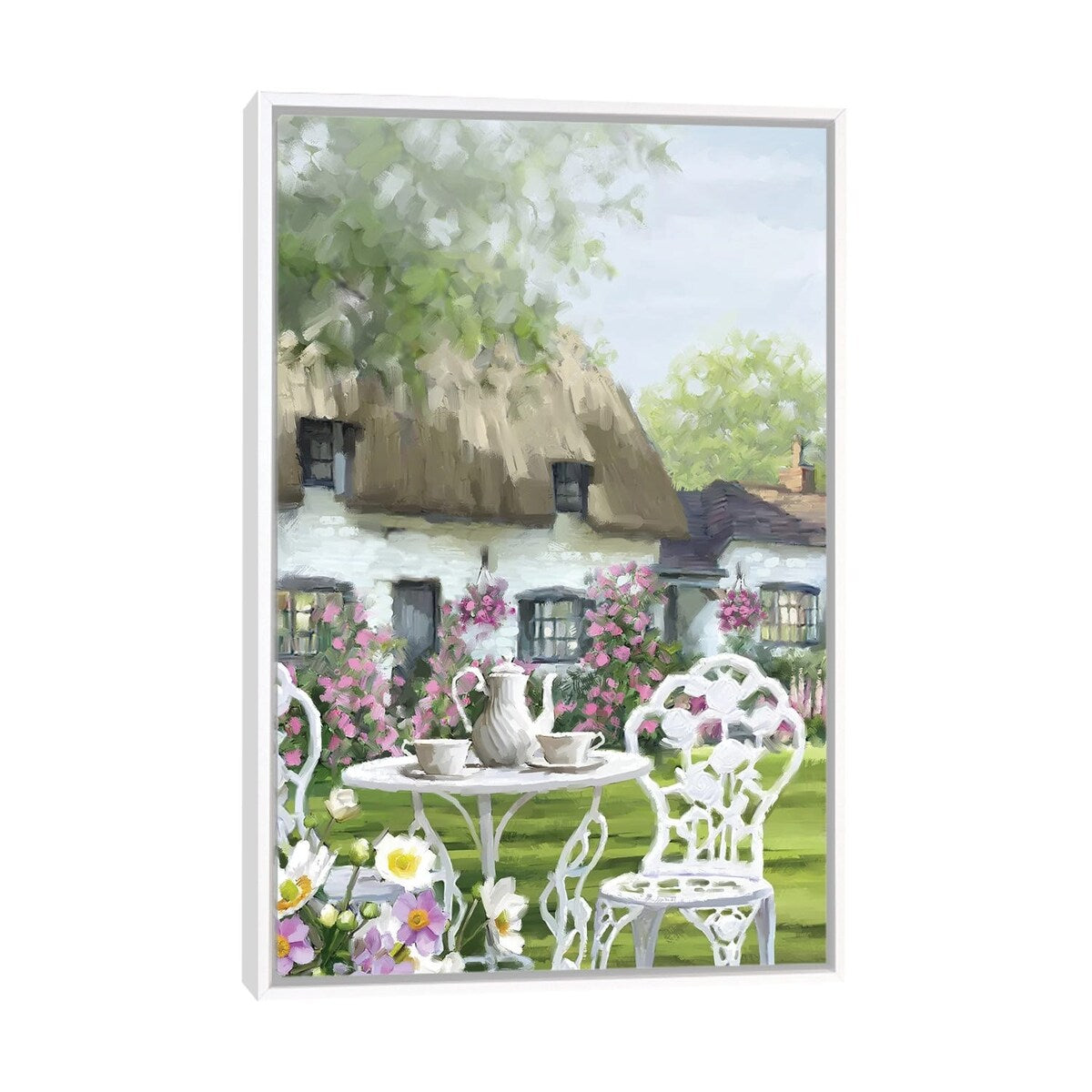 iCanvas "Cottage" by The Macneil Studio Framed Canvas Print