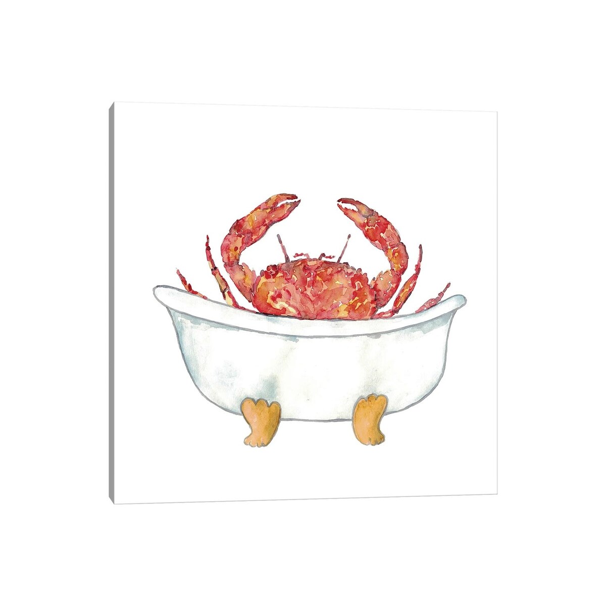 iCanvas "Crab Bath" by Maryna Salagub Canvas Print