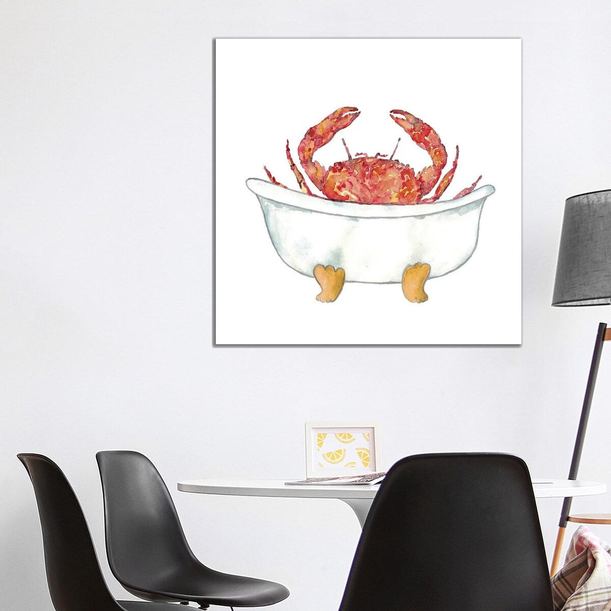 iCanvas "Crab Bath" by Maryna Salagub Canvas Print
