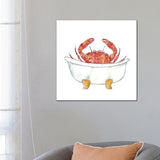 iCanvas "Crab Bath" by Maryna Salagub Canvas Print